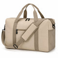 Bolsa de viaje 50 x 25 x 30 cm de tejido sintético beige con correa ajustable