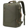 Mochila de viaje 45 x 32 x 20 cm de tejido sintético verde oliva con correas acolchadas